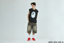 HEAVY WASH APE HEAD CROPPED FIT TANK TOP
