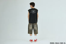 HEAVY WASH APE HEAD CROPPED FIT TANK TOP
