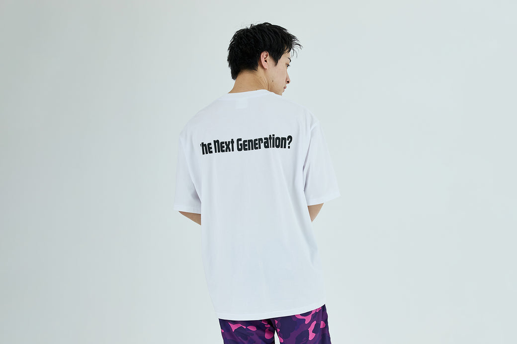 A BATHING APE LOGO RELAXED FIT TEE | bape.com