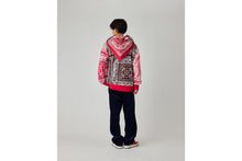 PAISLEY PATTERN SHARK FULL ZIP HOODIE