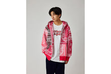 PAISLEY PATTERN SHARK FULL ZIP HOODIE