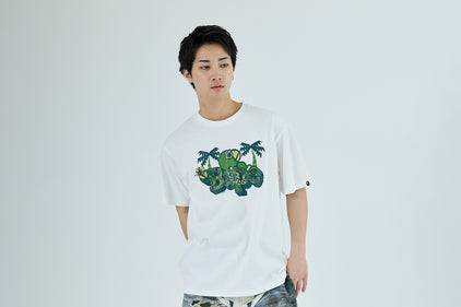 PALM RESORT CAMO MILO ON BAPE TEE