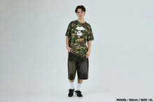 BAPE STA PATCH 13 OZ RELAXED FIT DENIM SHORTS
