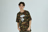 GLITCH WOODLAND CAMO APE FACE TEE