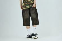 BAPE STA PATCH 13 OZ RELAXED FIT DENIM SHORTS