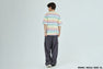 GRADIENT RAINBOW STRIPE ONE POINT TEE