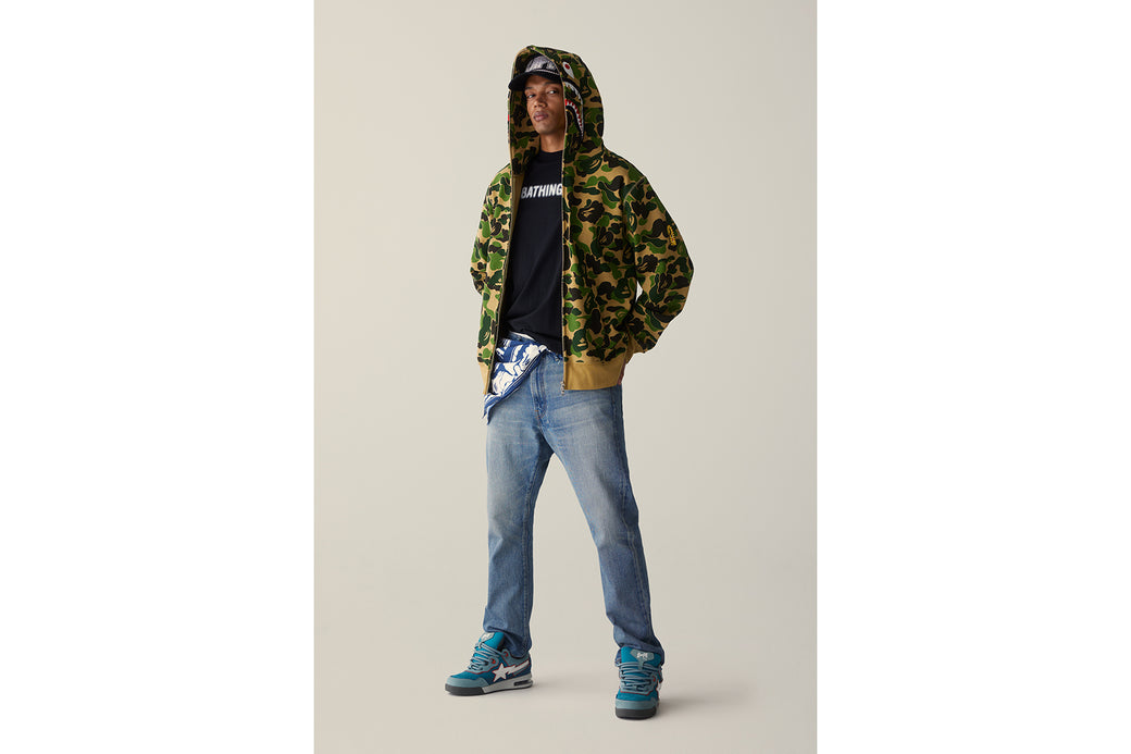ABC CAMO 2ND SHARK FULL ZIP HOODIE | bape.com