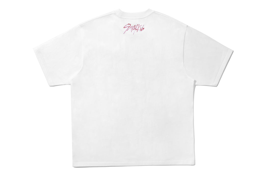 BAPE X STRAY KIDS 】WOLF CHAN COLLEGE TEE | bape.com