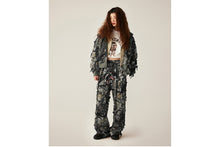 TREE EDGE CAMO LASER CUT STRAIGHT FIT SWEAT PANTS