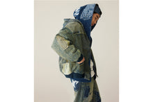 CLOUD CAMO TIGER UPCYCLED RELAXED FIT FULL ZIP HOODIE