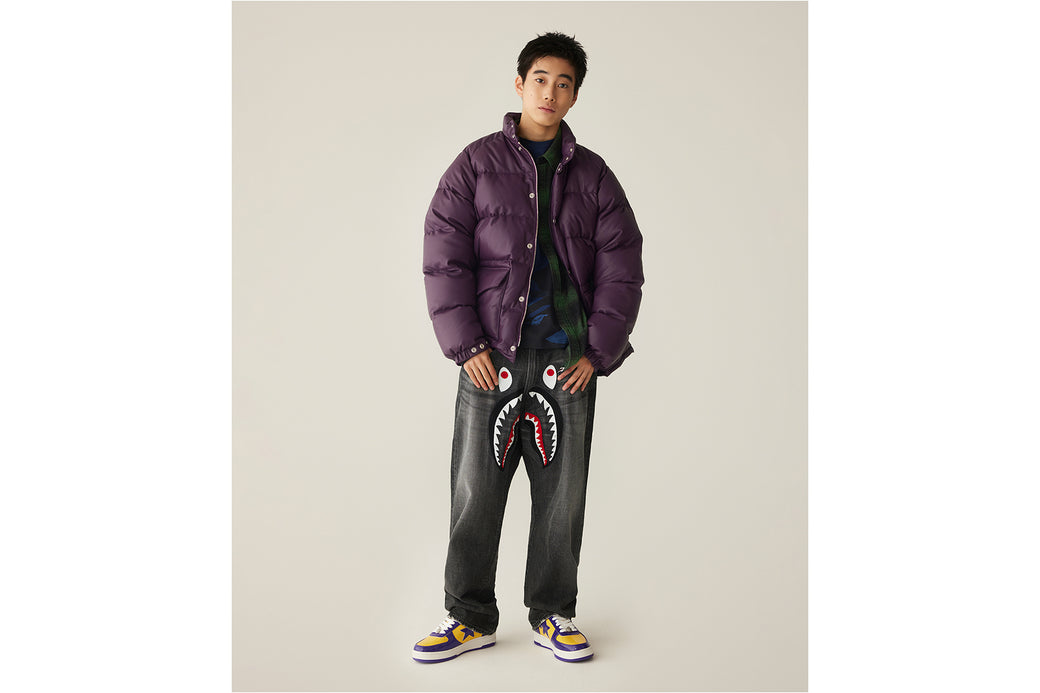 SHARK LOOSE FIT 13 OZ DENIM PANTS | bape.com