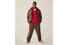 LINE CAMO JACQUARD METAL LOGO RELAXED FIT TRACK SWEAT PANTS