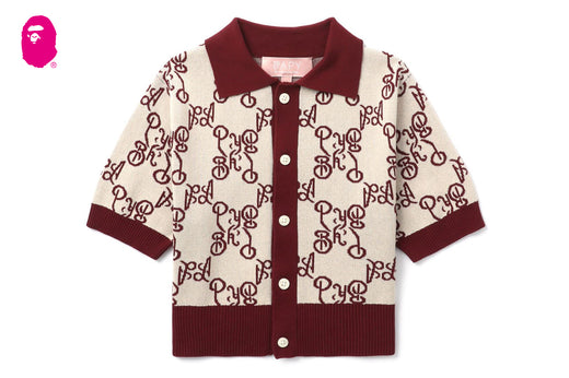 BAPY POLO KNIT CARDIGAN