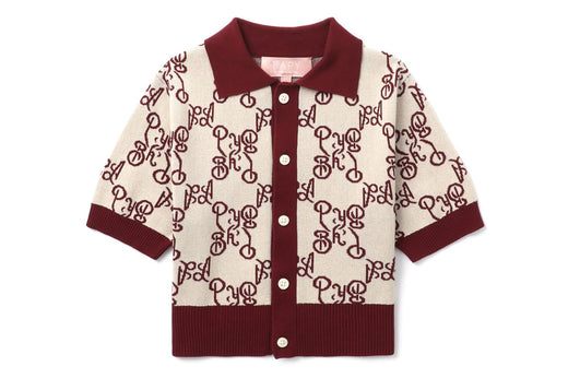 BAPY POLO KNIT CARDIGAN