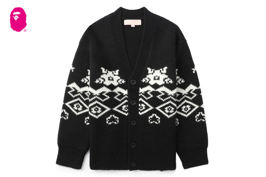 BAPY JACQUARD CARDIGAN