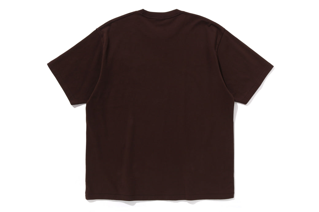 BP/MS COLLEGE PATCH TEE ブラウン MOUSSY | BP/MS COLLEGE PATCH TEE (Tシャツ・カットソー(半袖