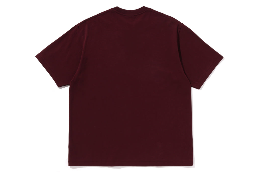 SPRAY PRINT COLLEGE LOGO RELAXED FIT TEE | bape.com