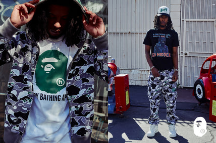 服/ファッション A BATHING APE LADIES'】 BAPE®︎ CROCHET OVERSIZED TEE L 2026年2月7日(土)発売