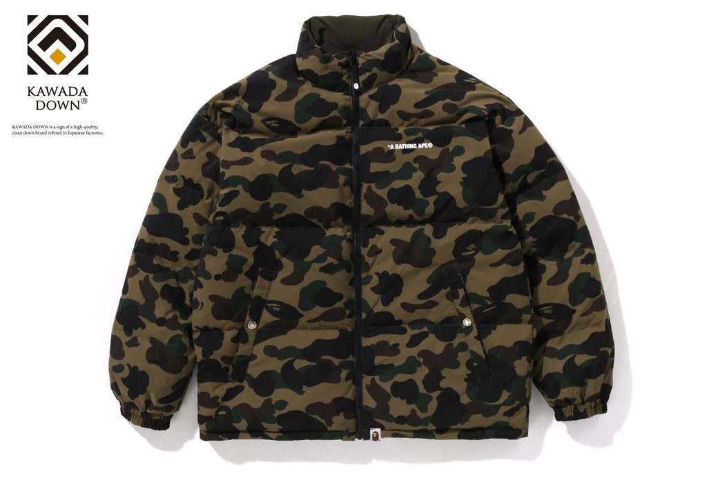 1ST CAMO REVERSIBLE DOWN JACKET bape