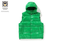 LINE CAMO DEBOSSED NYLON DOWN VEST