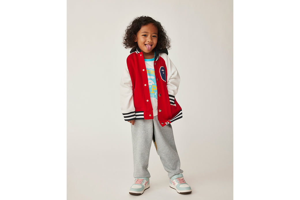 SHARK HOODIE SWEAT VARSITY JACKET | bape.com
