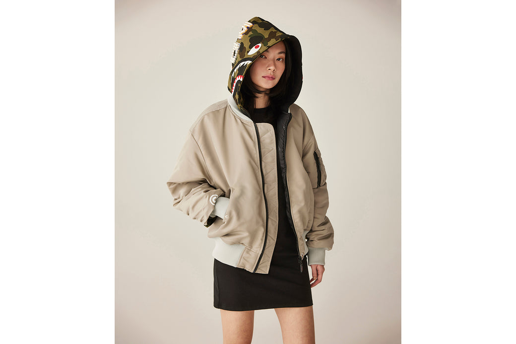 SHARK HOODIE MA-1 | bape.com