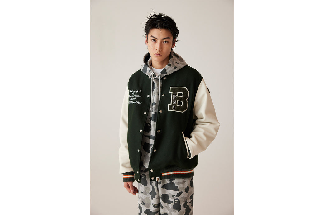 EMBROIDERY VARSITY JACKET | bape.com