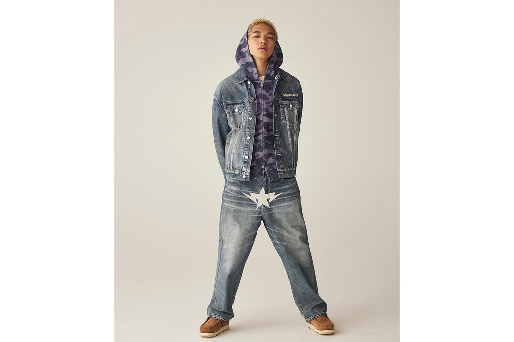 A BATHING APE® 1st Camo Panel Sweat Pants | Bape official