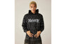 STUDDED LOGO RELAXED FIT PULLOVER HOODIE