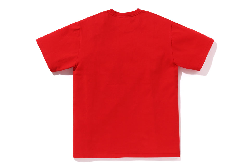 remake boro fade red animal long-tee