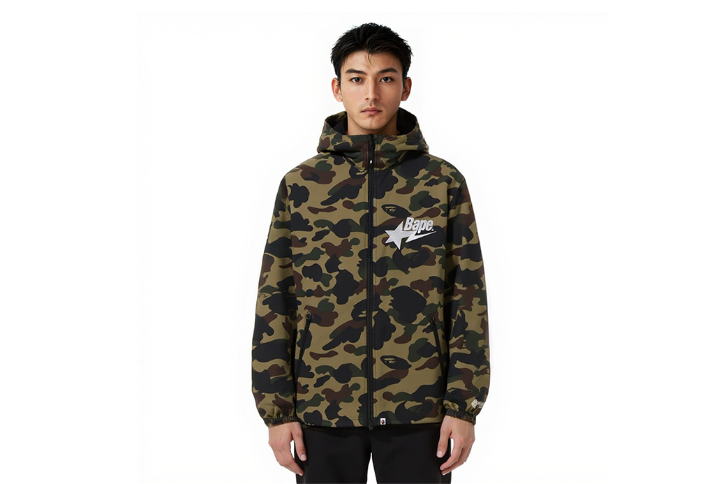 WINDSTOPPER PRODUCTS BY GORE-TEX LABS 1ST CAMO HOODIE JACKET WINDSTOPPER PRODUCTS BY GORE-TEX LABS 1ST CAMO HOODIE JACKET
