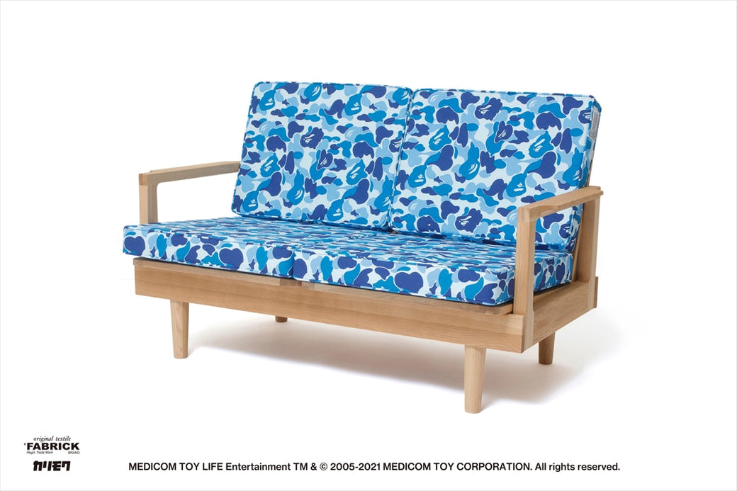 BAPE X FABRICK X KARIMOKU ABC CAMO TWO SEAT SOFA BAPE HOME