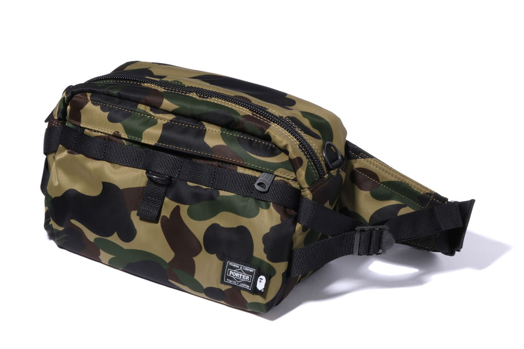 【 BAPE X PORTER 】1ST CAMO WAIST BAG