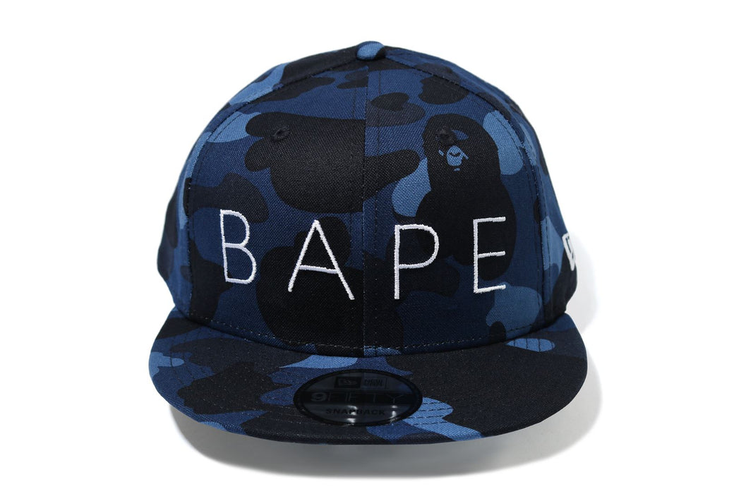 bape キャップ 青 newera COLOR CAMO NEW ERA SNAP BACK CAP | bape.com