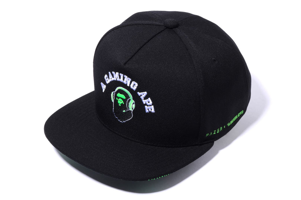 【 BAPE X RAZER】SNAP BACK CAP