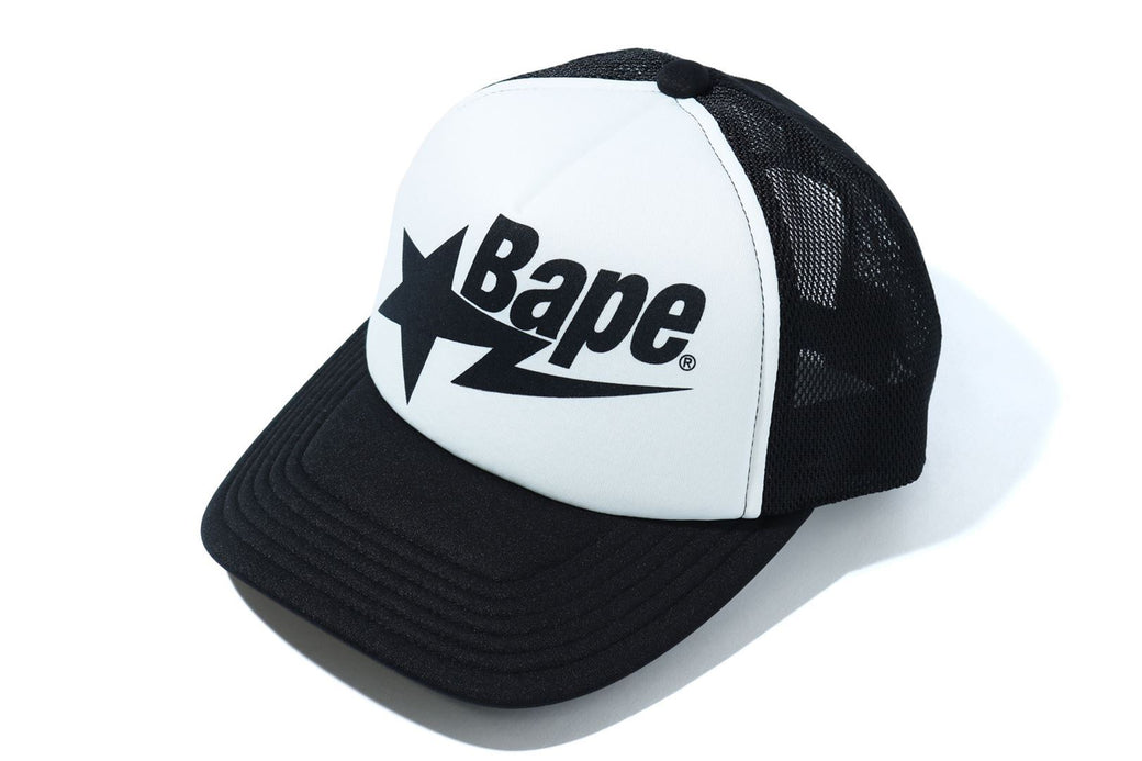 BAPE STA STAR MESH CAP/BLACKキャップ - キャップ