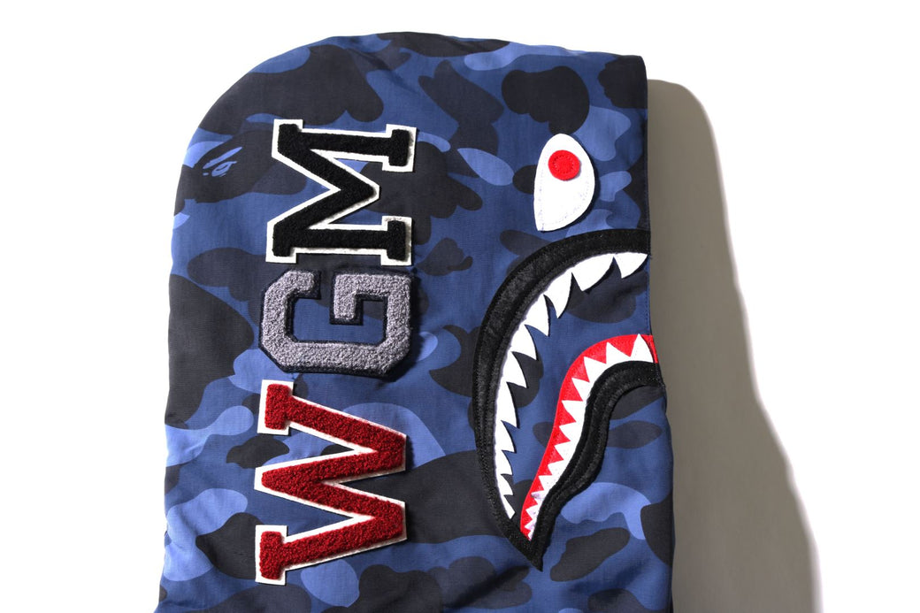 Color camo shark hoodie down clearance jacket