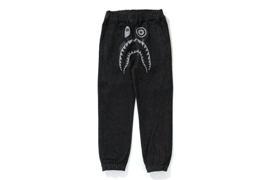 SHARK DENIM JOGGER PANTS bape