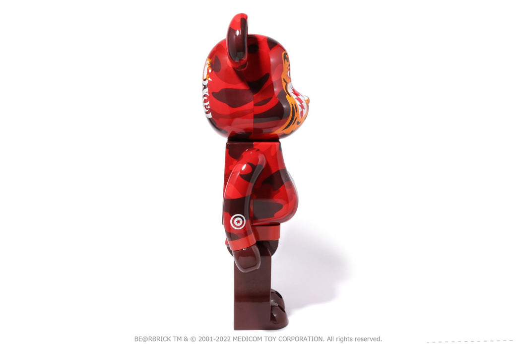 【 BAPE X MEDICOM TOY 】COLOR CAMO TIGER BE@RBRICK 1000%