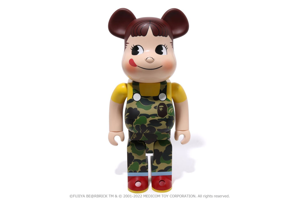 400%のみ　BAPE FUJIYA PEKO BE@RBRICK GREEN