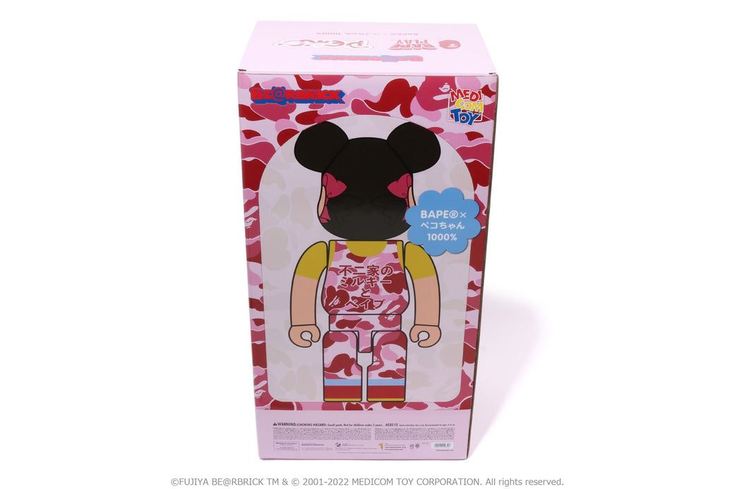 銀座店で購入 BE＠RBRICK BAPE(R) × ペコちゃん 1000%（ピンク ...