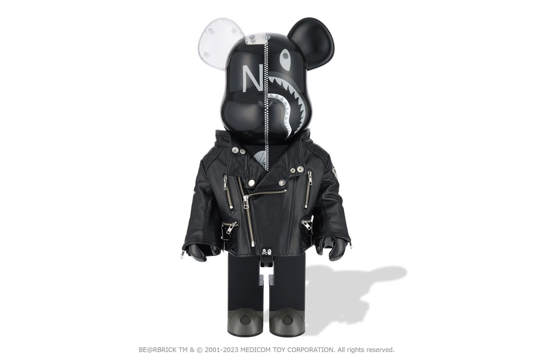 【 BAPE X NBHD 】SHARK BE@RBRICK 1000%