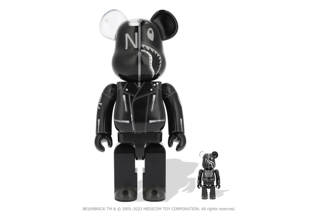 BAPE X NBHD 】SHARK BE@RBRICK 100% & 400% SET | bape.com