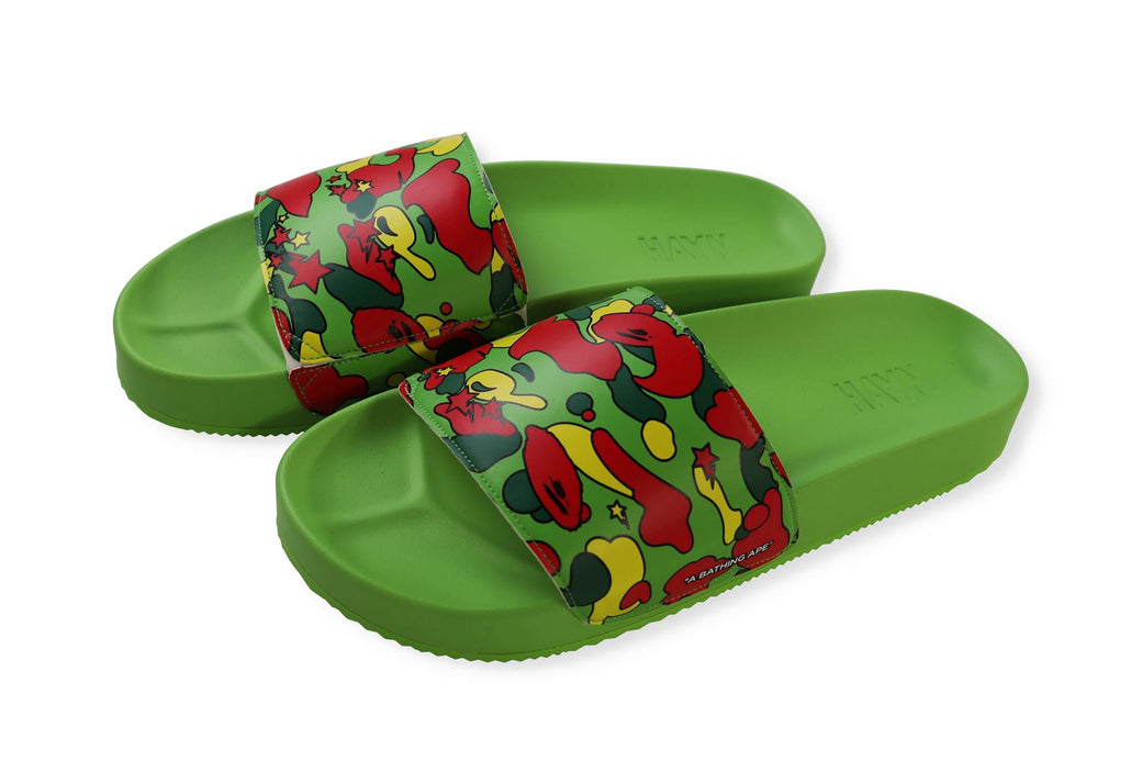 BAPE X HAYN STA CAMO SLIDE SANDALS