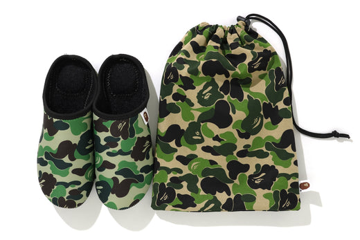 ABC CAMO SLIPPERS ＆ POUCH SET