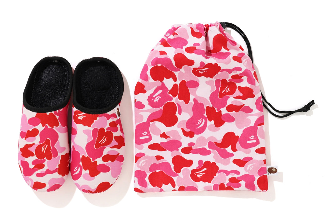 ABC CAMO SLIPPERS ＆ POUCH SET