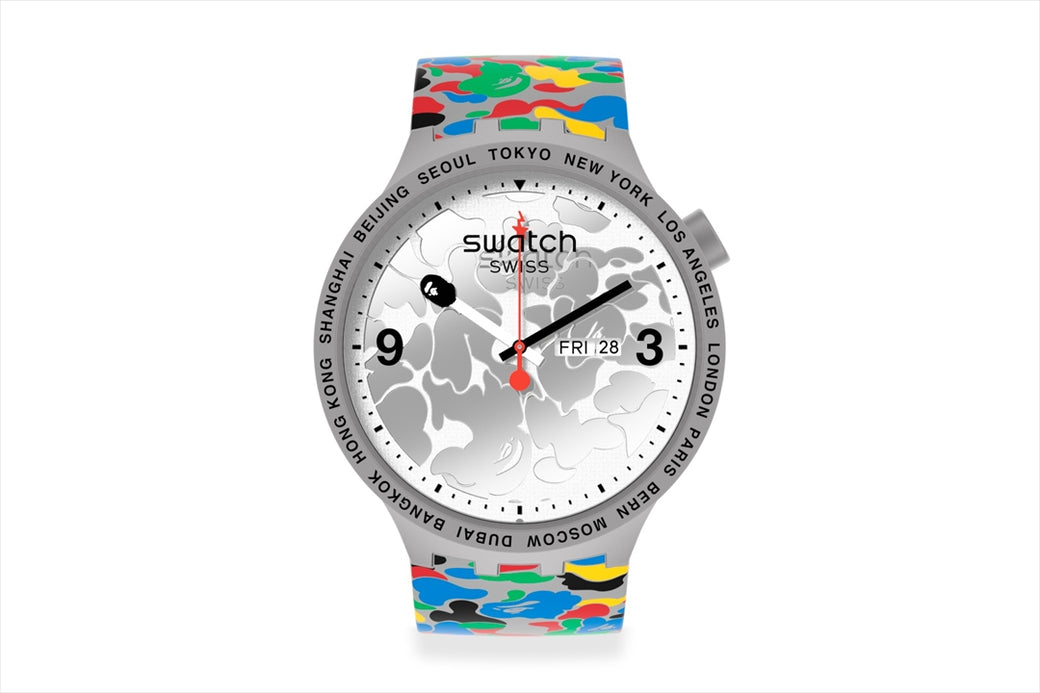 評価スウォッチ x ベイプ コラボ ウオッチ SWATCHx BAPE 時計