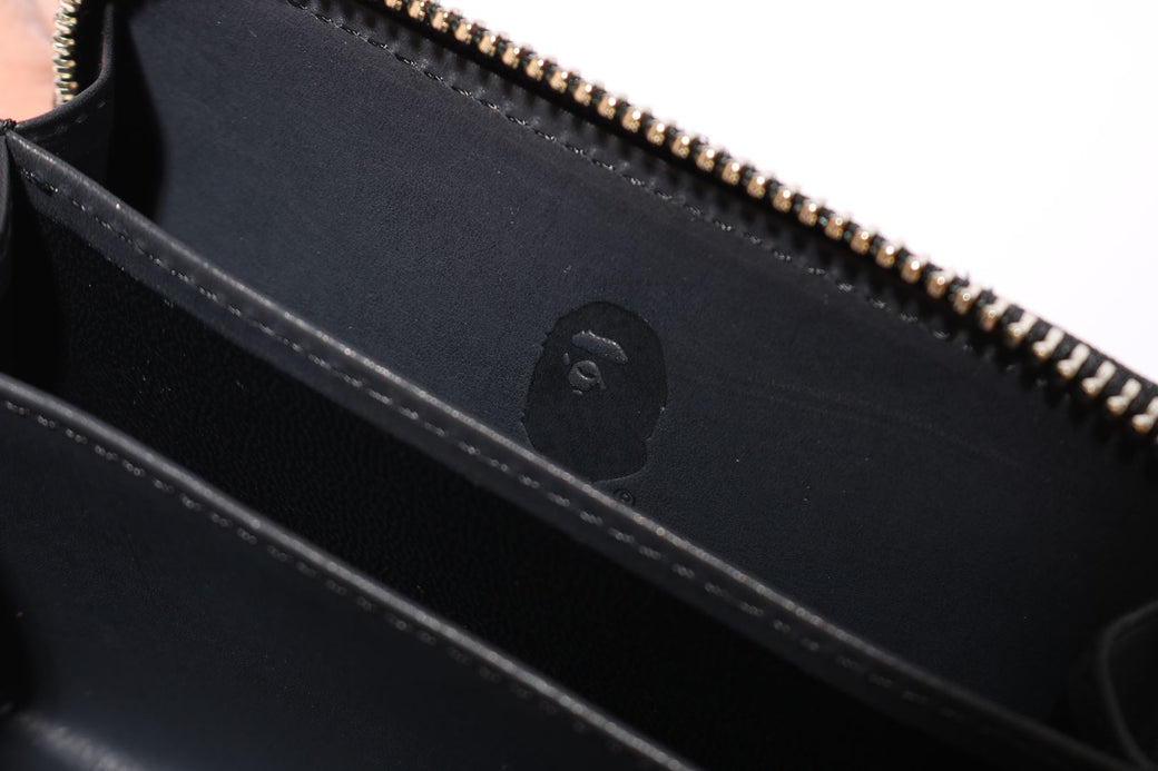 SOLID CAMO LEATHER COIN CASE | bape.com