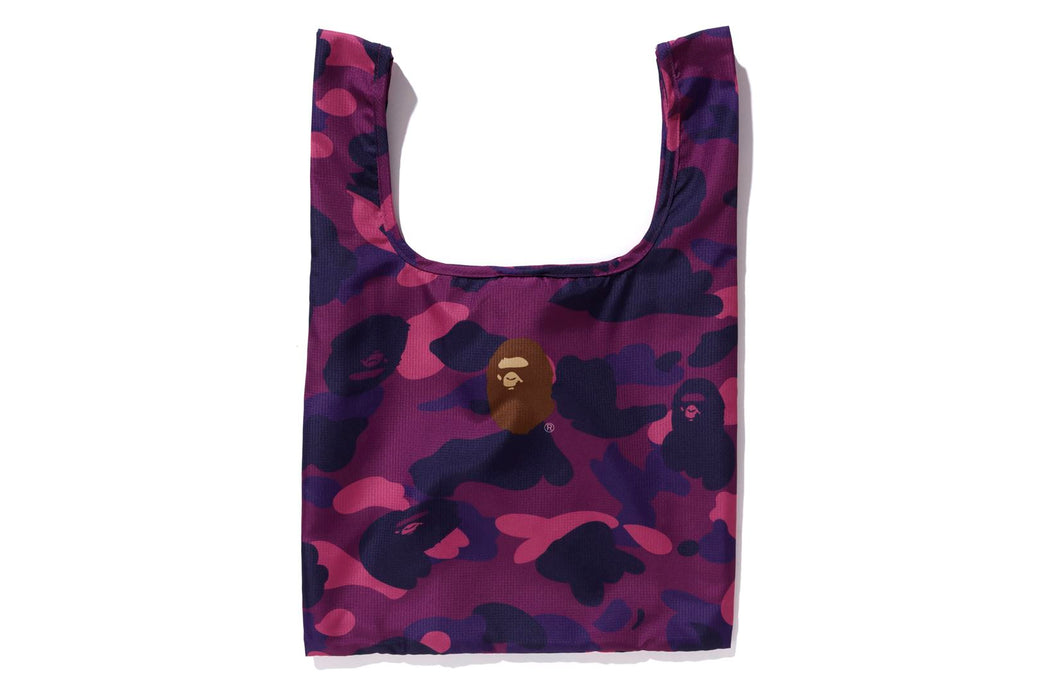 BAPE Color Camo Shopping Bag M Red