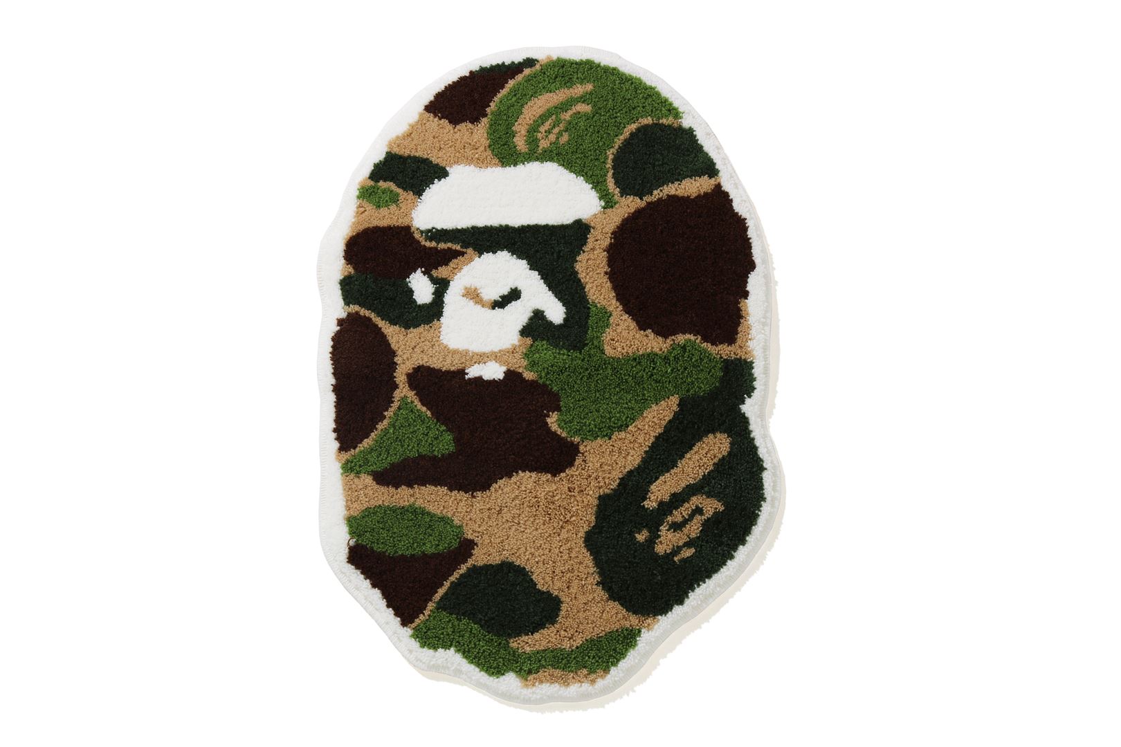 ABC CAMO APE HEAD RUG MAT | bape.com ABC CAMO APE HEAD RUG MAT | bape.com